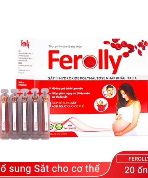 Sản phẩm ống uống Ferolly bổ sung sắt