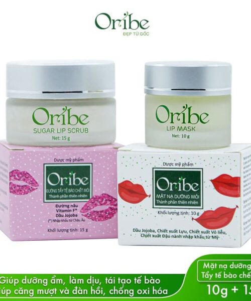 Combo đường tẩy tế bào chết môi + Mặt nạ dưỡng hồng môi Oribe