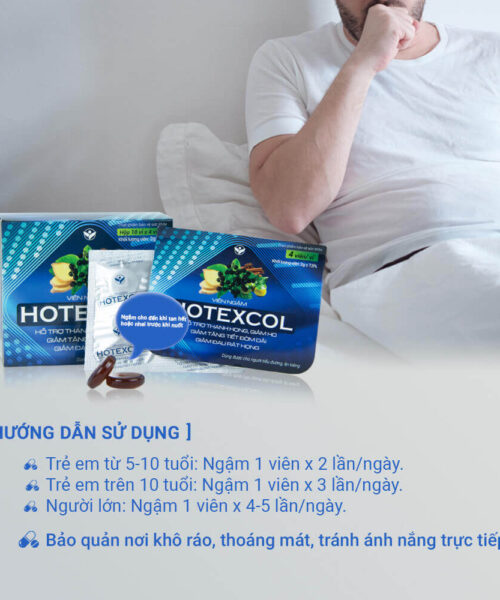 cách dùng sản phẩm viên ngậm Hotexcol