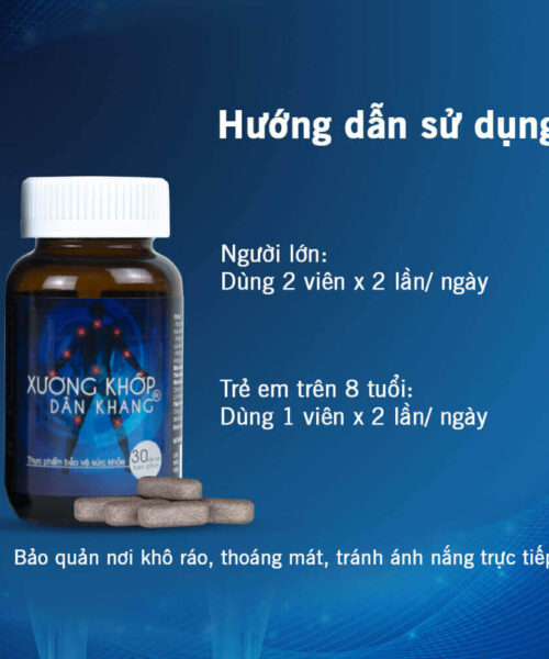 cách dùng viên uống Xương khớp Dân Khang