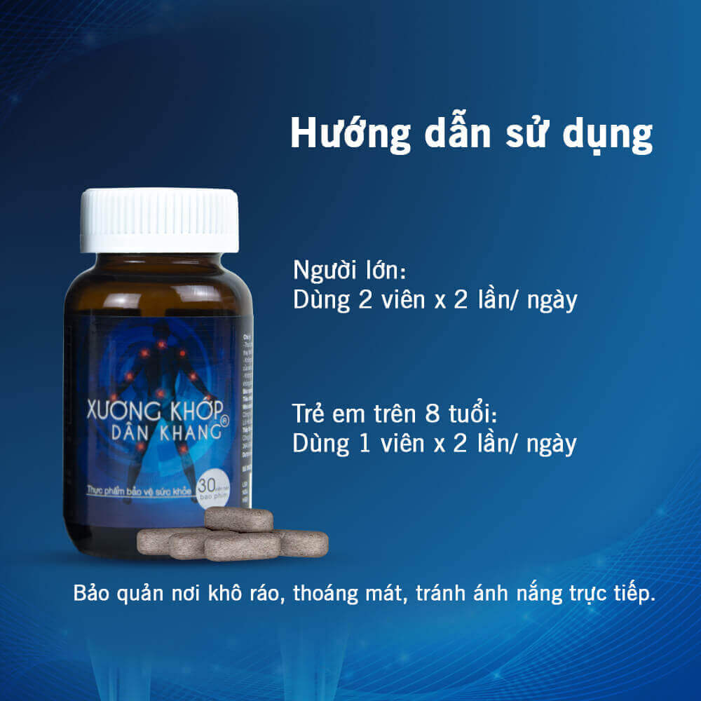 cách dùng viên uống Xương khớp Dân Khang