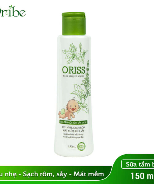 chai sữa tắm bé Oriss Baby Liquid Wash