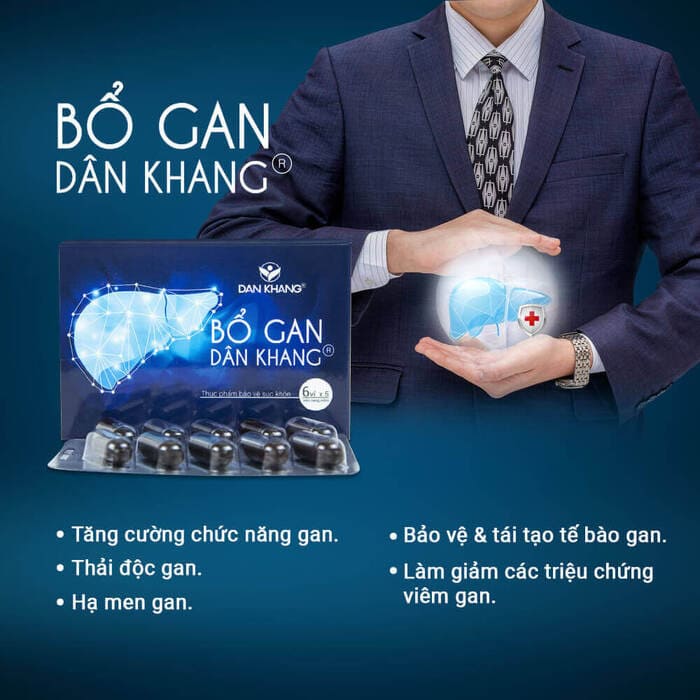 công dụng của sản phẩm viên uống Bổ gan Dân Khang
