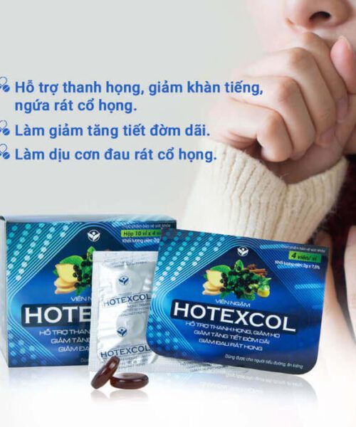 công dụng của viên ngậm Hotexcol