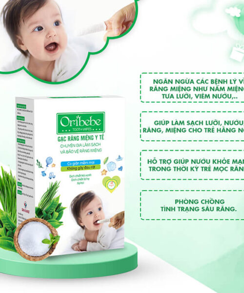 công dụng gạc răng miệng y tế Oribebe