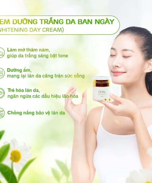 công dụng kem dưỡng trắng da ban ngày