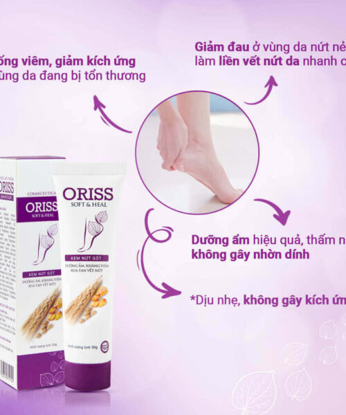 công dụng kem nứt gót Oriss