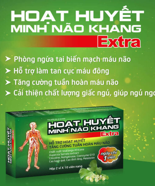 công dụng sản phẩm hoạt huyết Minh não khang Extra