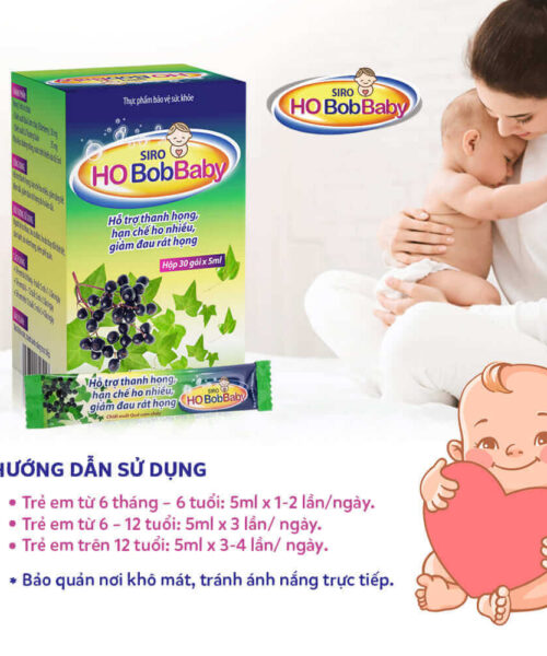 hướng dẫn sử dụng Siro Ho BobBaby
