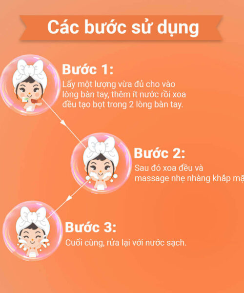 hướng dẫn sử dụng sữa rửa mặt Oriss