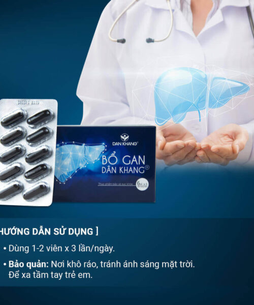hướng dẫn sử dụng viên uống Bổ gan Dân Khang