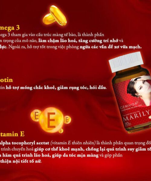 thành phần chính có trong viên uống Marilyn