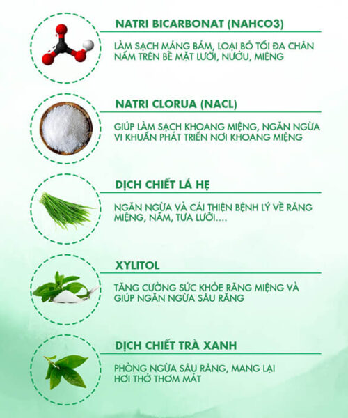 thành phần gạc răng miệng y tế Oribebe