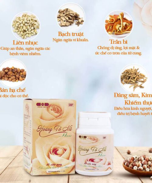thành phần viên uống Hoàng tố nữ
