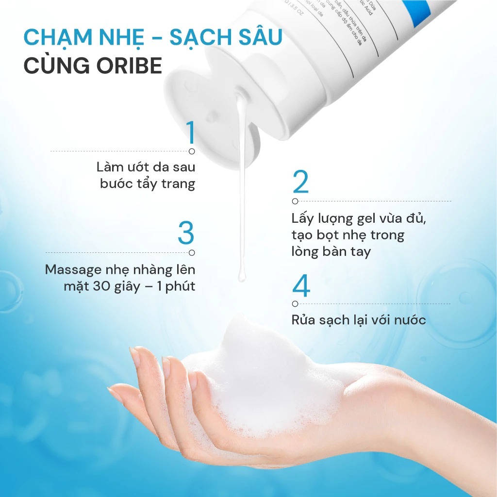SOFT TOUCH CLEANSING GEL ORIBE – Gel rửa mặt dịu nhẹ Oribe 50g - Ảnh 2